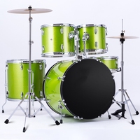 Factory Wholesale Professional Adult 5 Drums 2/3/4 Cymbals Jazz Drum Set Musical Instrument