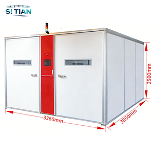Nouvel incubateur entièrement automatique en acier inoxydable <span class=keywords><strong>de</strong></span> type boîte grande capacité pour l'éclosion des œufs <span class=keywords><strong>de</strong></span> poulet, d'oie, <span class=keywords><strong>de</strong></span> <span class=keywords><strong>canard</strong></span> et d'autres oiseaux (38400 œufs) - Product Image 2