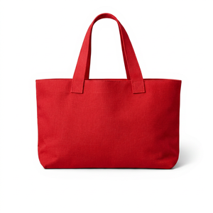 Sac fourre-tout personnalisé pour femme 100% coton, logo personnalisé, double poignée, impression sérigraphique, grande taille pour le week-end, la plage, les courses - Product Image 5