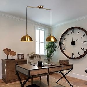 <b>Decorative</b> Modern Pendant <b>Lights</b> Dome Hanging <b>Light</b> Nordic Brass Dinning <b>Light</b> <b>for</b> Home Living Room Bedroom Kitchen - Product Image 2