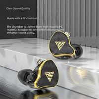 Headphone Berkabel Logam PC Kelas Audiophile dengan Kualitas Tinggi, Peredam Kebisingan, Kabel Dapat Dilepas dan Ditukar, Antarmuka 3.5mm, 1.2m