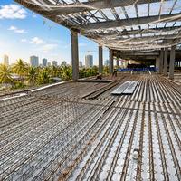 Plateforme de coffrage en treillis d'acier galvanisé TD2 70 pour système de coffrage en béton, panneau de pont rapide pour la construction de gratte-ciel