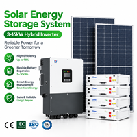 Sistem Tenaga Surya Hibrida Greensun 3kW-16kW Kit Lengkap Satu Fasa Tiga Fasa Sistem Penyimpanan PV On Grid Off Grid