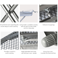 Planche à repasser de haute qualité pour hôtel, prix d'usine, design pliable avec porte-vêtements, type sur pied pour l'utilisation des vêtements