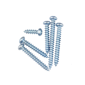 Vis autotaraudeuses à tête cylindrique en acier au carbone zingué GR5 M3/M6 DIN, filetage métrique fin, diamètre de la tête 10 mm, pour l'assemblage - Product Image 4