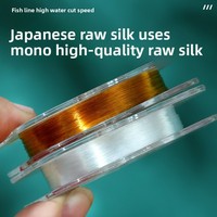 Ligne de pêche en nylon monofilament MONO 60m pré-enroulée, haute résistance, pour la pêche en rivière/cours d'eau, compétition