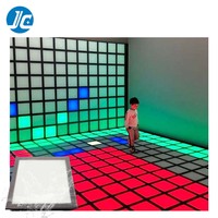 Grille de saut de piste de danse à LED de jeu actif interactif 30x30cm pour centre de divertissement familial pour enfants