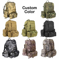 Vente de 50l mochilas tactical de gran capacidad molle mochilas de campamento de senderismo camuflado al aire libre cu