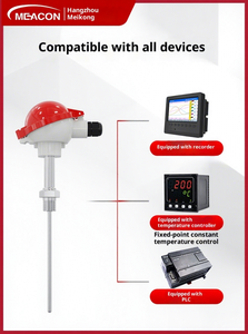 MEACON <strong>Armored</strong> <strong>Thermocouple</strong> K Type Stainless Steel Thermal Resistance <strong>PT100</strong> Temperature Sensor Transmitter IP65 ODM Automation - Product Image 3