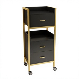 Barber Furniture Hair Salon Trolley Beauty Cabinet Salon Trolley Multi-functional Shelving <b>Tool</b> Cabinet Salon <b>Stations</b> - Product Image 1