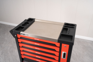 Motorcycle Maintenance Dedicated Cold Rolled Steel Tool Lockable Multi <b>Drawer</b> Rolling <b>Trolley</b> for Repair Garage - Product Image 4