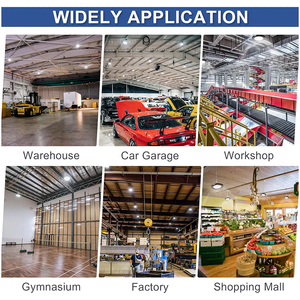 ไฟส่องอ่าวสูงมาตรฐาน ETL + DLC 240W 480V สำหรับ LED UFO 5000K AC 277-480V 38.400 Lumens สำหรับโรงงานคลังสินค้าในอาคาร5ปี - Product Image 2