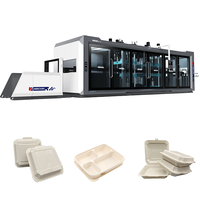 Machine de formage plastique entièrement automatique HENGXING HX-7185 pour PET/APET/PP/PS/PLA/fécule de maïs, longueur 850 mm, hauteur 120 mm