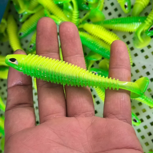 Haute qualité 65mm75mm10.5mm Silicone <span class=keywords><strong>Tanta</strong></span> poisson t queue <span class=keywords><strong>leurre</strong></span> souple 65mm 75mm 105mm réaliste Tantas De Silicona Zander <span class=keywords><strong>leurre</strong></span> attirail - Product Image 5