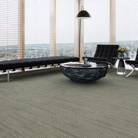 Dalles de moquette de bureau commerciales de luxe de haute qualité, résistantes à l'eau, antidérapantes, personnalisation des dalles de moquette pour bureau