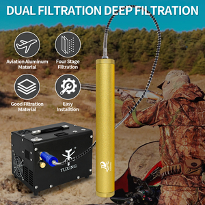 Tuxing thiết kế mới 4500psi <span class=keywords><strong>300bar</strong></span> 30mpa áp lực cao Scuba Diving phân tử sàng lọc dầu tách nước cho PCP Máy Nén - Product Image 6