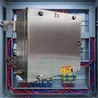 Boîtier de jonction anti-explosion IP65 en acier inoxydable poli pour extérieur, modèle FXM 500x600x200mm, pour instruments électroniques
