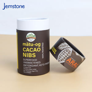 Emballage personnalisé en tube cylindrique en carton kraft pour café, thé, cacao, qualité alimentaire, tube en papier rond, conception personnalisée, emballage recyclable - Product Image 3