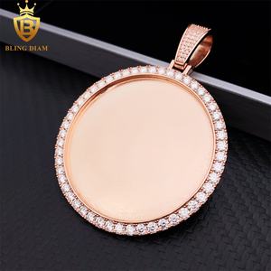 <span class=keywords><strong>Pendentif</strong></span> personnalisé avec <span class=keywords><strong>gravure</strong></span> <span class=keywords><strong>photo</strong></span>, bijou souvenir <span class=keywords><strong>pour</strong></span> <span class=keywords><strong>homme</strong></span>, moissanite VVS, argent sterling 925, certificat GRA - Product Image 6