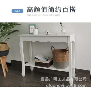 Minimalist Vanity <b>Table</b> Nordic Style White Wooden <b>Dressing</b> <b>Table</b> <b>With</b> <b>Storage</b> Bedroom Makeup Vanities - Product Image 5