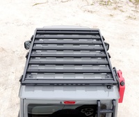 JOP4X4 Porte-bagages de toit de voiture en aluminium 19-24 2 portes pour Suzuki 4th Gen Jimny Sierra JB64 JB74 Matériau en acier