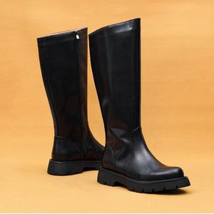 2025 New <b>Men</b> Pointed Toe Chelsea Boots Autumn/Winter Genuine Leather British High Gloss Business Casual High <b>Slip</b>-<b>On</b> Waterproof - Product Image 6