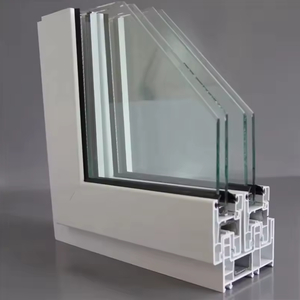 Hiện đại phong cách Mỹ Duy nhất-mở cửa uPVC khuôn cửa sổ tay Crank đa-buồng thiết kế Tempered cho nhà bếp PVC nhựa - Product Image 5