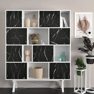 Película Autoadhesiva de <span class=keywords><strong>Vinilo</strong></span> PVC en Negro Mate y Blanco Mármol <span class=keywords><strong>para</strong></span> Decoración de Gabinetes y Encimeras - Product Image 6