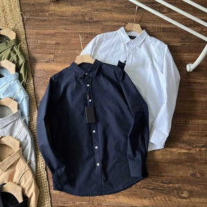 Camisa de manga larga para hombre, estilo casual vintage, 100% algodón, con bordado de caballo, estilo Ralph Lauren. - Product Image 5