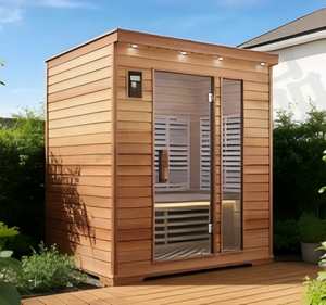 Sauna de Vapor Moderna de Madera Sólida de Hemlock Eléctrica de Bajo <span class=keywords><strong>Precio</strong></span> para 2 a 6 Personas, para Uso en Exteriores, Hoteles y Apartamentos - Product Image 3