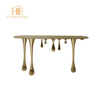 Table d'entrée en marbre moderne pour salon, chambre à coucher, table console moderne et bon marché pour la décoration et le couloir