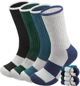 Chaussettes épaisses en laine mérinos pour hommes, hiver, randonnée, bottes épaisses