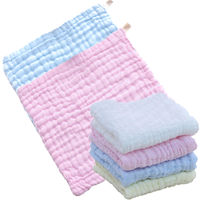 Lot de 40 lingettes carrées absorbantes en mousseline de coton bio pour nouveau-né, 400 fils, personnalisables, pour le visage de bébé