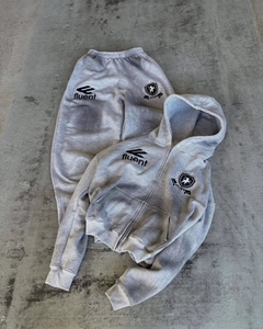 Sudadera con Capucha Gris Vintage Personalizada con Cierre para Hombre, con Lavado Ácido y Diseño Bordado <span class=keywords><strong>en</strong></span> 500 GSM, 50% Algodón, 50% Poliéster - Product Image 2
