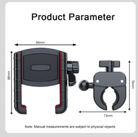 Support de téléphone pour moto anti-vibrations 360°, support de téléphone antichoc pour guidon de vélo, vélo électrique, scooter, téléphone portable de 4 à 7 pouces