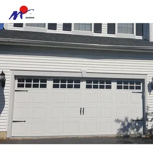 Porte de Garage pliable, mousse Pu populaire, sécurité en acier galvanisé, porte de Garage simple pour la maison