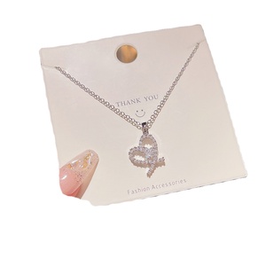 Collana di <span class=keywords><strong>amore</strong></span> dolce ciondolo di alto senso luce di lusso girocollo <span class=keywords><strong>tutto</strong></span> catena clavicola - Product Image 1