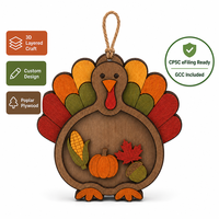 Cadeau de Thanksgiving : Dinde qui se balance et qui bouge |   Décoration d'automne en contreplaqué peuplier 3D |   Cadeau de la Ferme Harvest Kitchen |   Vente en gros OEM | CPSC |   Cadeau de Noël