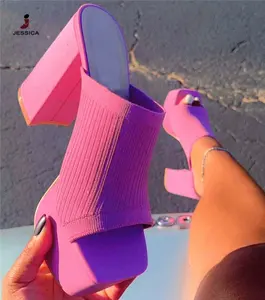 Sandalias de plataforma para mujer y mujer, zapatos de tacón grueso, zapatos de tacón alto, zapatos de mujer, zapatos de mujer, zapatos de tacón grueso - Product Image 1