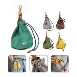 Portable Canvas Pet Training Bag with Collapsible Bowl Practical Dog Training <b>Gift</b> for Travel - Product Image 2