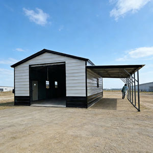 مبنى مستودع بهيكل فولاذية مسبقة الصنع عالي الجودة ، ورشة صناعية بتصميم حديث مع هيكل معدني - Product Image 2