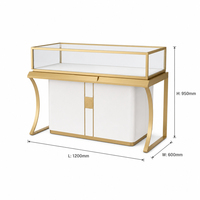 Vitrines à bijoux LED personnalisées et vitrines en verre, adaptées à tous les types de bijouteries, montres et magasins de marchandises de luxe