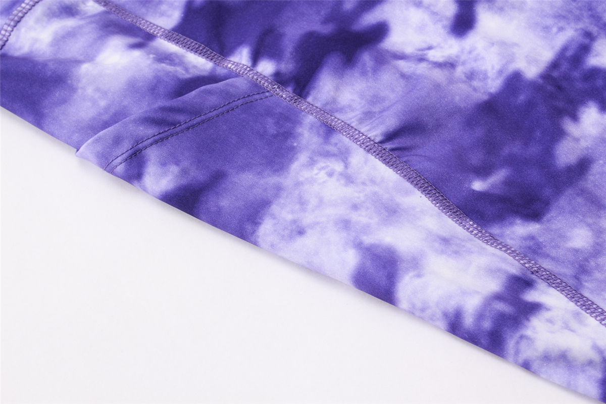 Wholesale fashion 2021 sexy tie dye yoga leggings women gym leggings fitness leggings