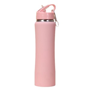 Termo de acero inoxidable de ajuste delgado con asa y pajita, 500 ml, portátil para viajes al aire libre, deportes, senderismo y ciclismo - Product Image 5