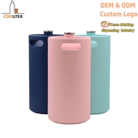 Distributeur de cocktails isotherme à double paroi 5L – Kit Growler essentiel