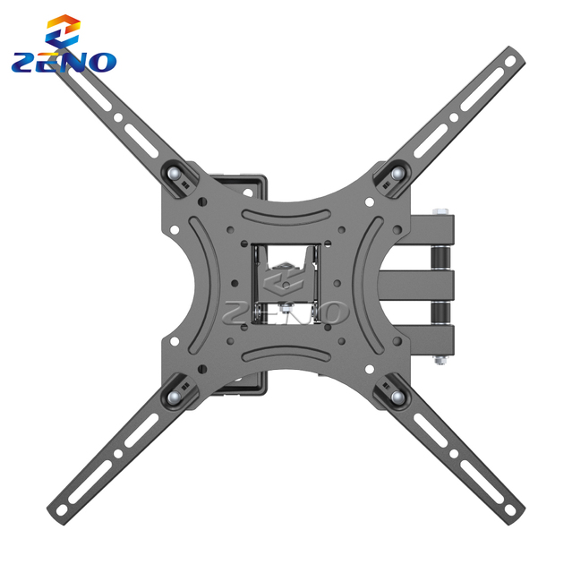 Heavy Duty Articulating TV Bracket with 180° Swivel for 26-55" Displays 30KG Load Capacity VESA 400x400mm Cold Rolled Steel S37K