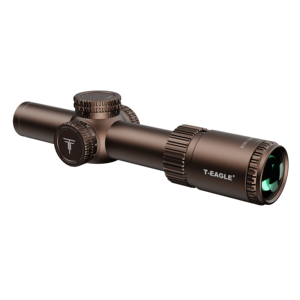 Cannocchiale T-EAGLE EOS 1.2-6 Marrone con Bordo Sottile, Ottica Tattica Impermeabile per Caccia e Sport all'Aperto - Product Image 4