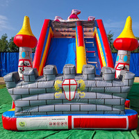 Château gonflable, trampoline gonflable, château gonflable commercial, château gonflable avec toboggan aquatique pour enfants et adultes