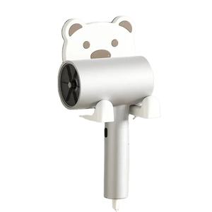 Support mural multifonctionnel sans perçage pour sèche-cheveux, support de téléphone mains libres, présentoir à bijoux en PP pour salle de bain - Product Image 1