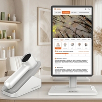 Analyseur portable de cuir chevelu et de follicules pileux, détecteur d'analyses capillaires et cutanées, appareil d'analyse de la peau et des cheveux Aisia pour salon de beauté